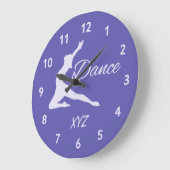 Horloges murales monochromes personnalisées DANCE (Angle)