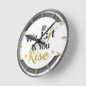 Horloges murales - Nous Levons Tandis Que Nous Mon (Angle)