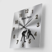 Horloges personnalisées de lutte avec son NOM (Angle)