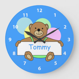 Horloges personnalisées d'ours de nounours