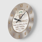 Horloges personnalisées pour Mariages, Mariage ÉTO (Angle)