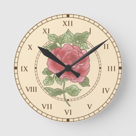 Horloges Rose Rougeâtre (Recto)