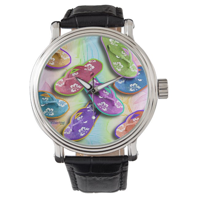 HORLOGES - TEENSLIPPERS POP KUNST (Voorkant)