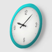 Horloges Turquoise Modernes De Mur Rond (Angle)