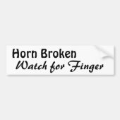Horn Broken Bumpersticker (Voorkant)