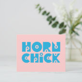 Horn Chick Briefkaart (Staand voorkant)