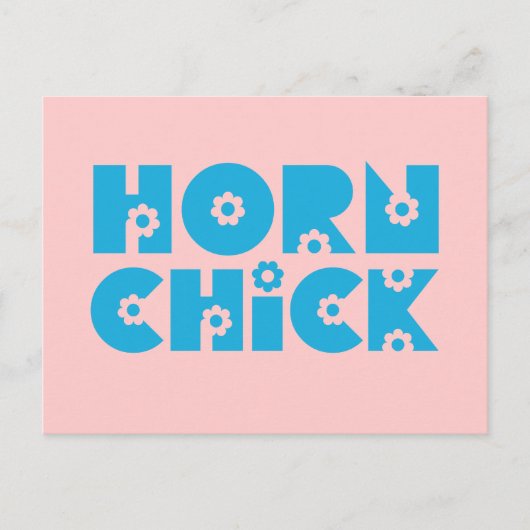 Horn Chick Briefkaart (Voorkant)