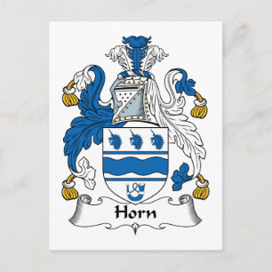 Horn Family Crest Briefkaart