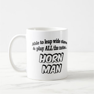 Horn Man - Muziek superheld Koffiemok