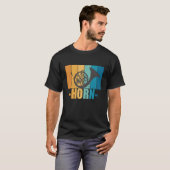 Horn Musician  Musical Instrument Wind Inst T-shirt (Voorkant volledig)