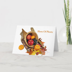 Horn of Plenty Feestdagen Kaart