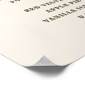 Horn of Plenty | Menu Thanksgiving Poster (Hoek)