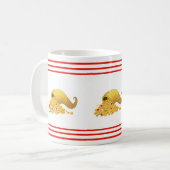 Horn of Plenty & Red Stripes Koffiemok (Voorkant links)