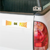 Horn OK, alsjeblieft Bumpersticker (Op Truck)