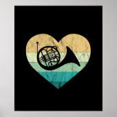Horn Player Loves Horn French Horn Poster (Voorkant)