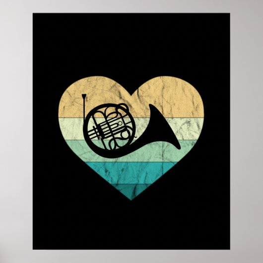 Horn Player Loves Horn French Horn Poster (Voorkant)