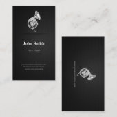 Horn Player - Professional Premium Black Mesh Visitekaartje (Voorkant / Achterkant)