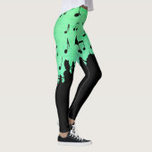 Horn Section Music Design Powder Green Leggings (Rechts)