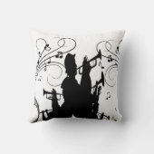 Horn Section Trumpet Jazz Music Kussen (Achterkant)