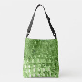 "HORNBACK" ALLIGATOR BAG SPRING GREEN CROSSBODY TAS (Achterkant)