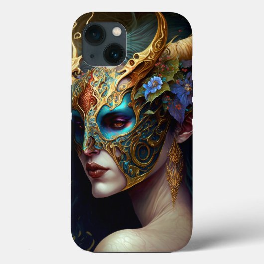 Horned Elf Woman Fantasy Art Case-Mate iPhone Case (Achterkant)