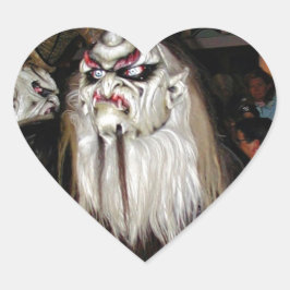 Horned Japans duivelmasker Hart Sticker
