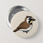 Horned Lark Ronde Button 7,6 Cm (Voorkant /achterkant)