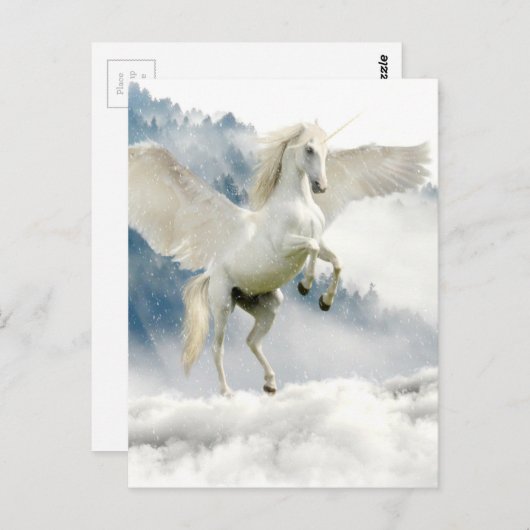 Horned Pegasus Briefkaart (Voorkant / Achterkant)