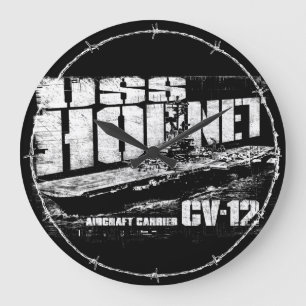 Hornet du porte-avion Hornet Acrylique Horloge mur