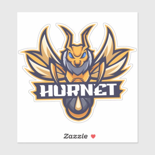 Hornets Mascot Vinyl Sticker (Vel)