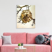 Hornet's nest canvas afdruk (Insitu (Woonkamer))