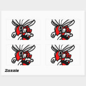 Hornets Rechthoekige Sticker (Vel)