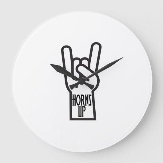Horns up grote klok (Voorkant)