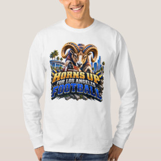Horns Up voor Los Angeles Voetbalfan T-shirt