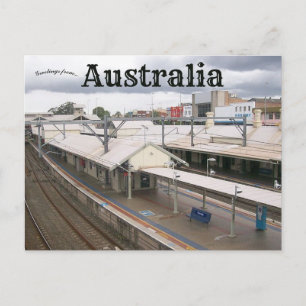 Hornsby Railway Station Australië Briefkaart