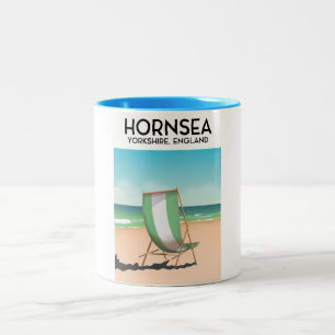 Hornsea, Hornsea, Yorkshire Engeland reisposter, Tweekleurige Koffiemok