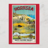 Hornsea, Yorkshire, Engeland, Train Travel Briefkaart (Voorkant)