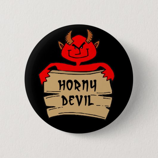 Horny Devil Button (Voorkant)