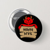 Horny Devil Button (Voorkant /achterkant)