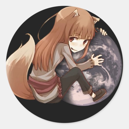 Horo's World Ronde Sticker (Voorkant)