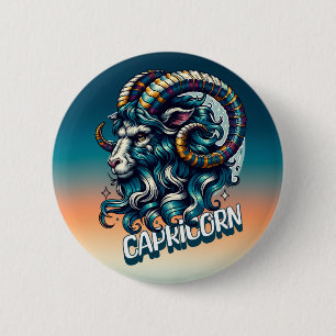 Horoscoop astrologisch teken Steenbok Ronde Button 5,7 Cm