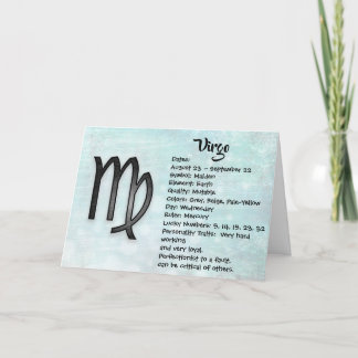 Horoscoop Maagd Verjaardag Kaart