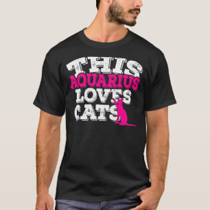 Horoscoop Sterrenbeeld Waterman Houdt Van Katten T-shirt