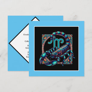 Horoscoop Teken Schorpioen Astrologie Verjaardag Kaart