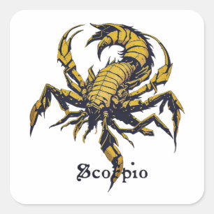 Horoscoop teken Schorpioen Vierkante Sticker
