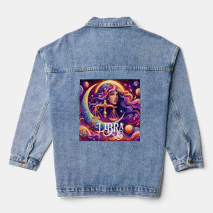 Horoscoop Teken Weegschaal Zodiac Etherische Mysti Denim Jacket
