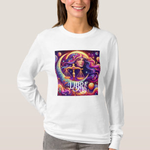 Horoscoop Teken Weegschaal Zodiac Etherische Mysti T-shirt