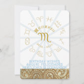 HOROSCOPE ~ Birthday Invite - Libra Kaart (Voorkant)