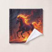 Horoscope chinois 2026 – Cheval de feu.2 (Gant de toilette)