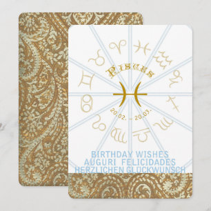 HOROSCOPE ~ Invitation d'anniversaire - Poissons